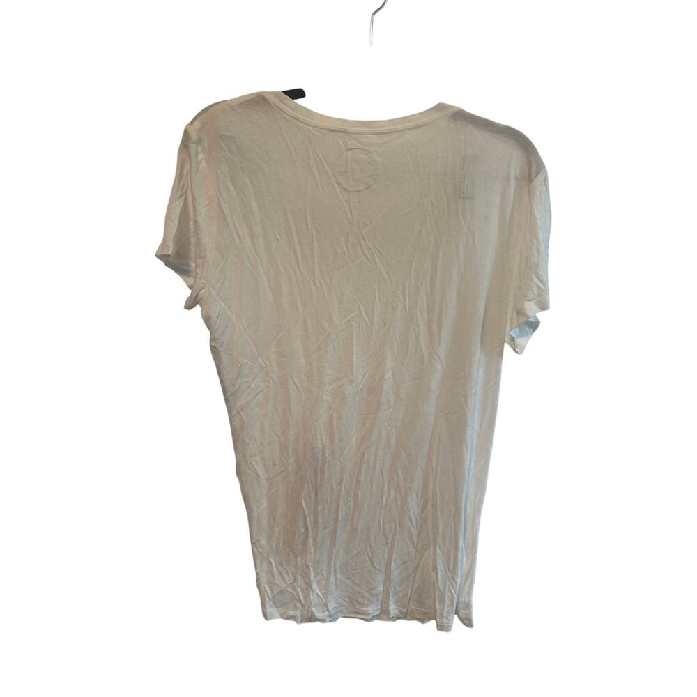 Inc White Jeweled Tee Large NWT - Picture 3 of 4